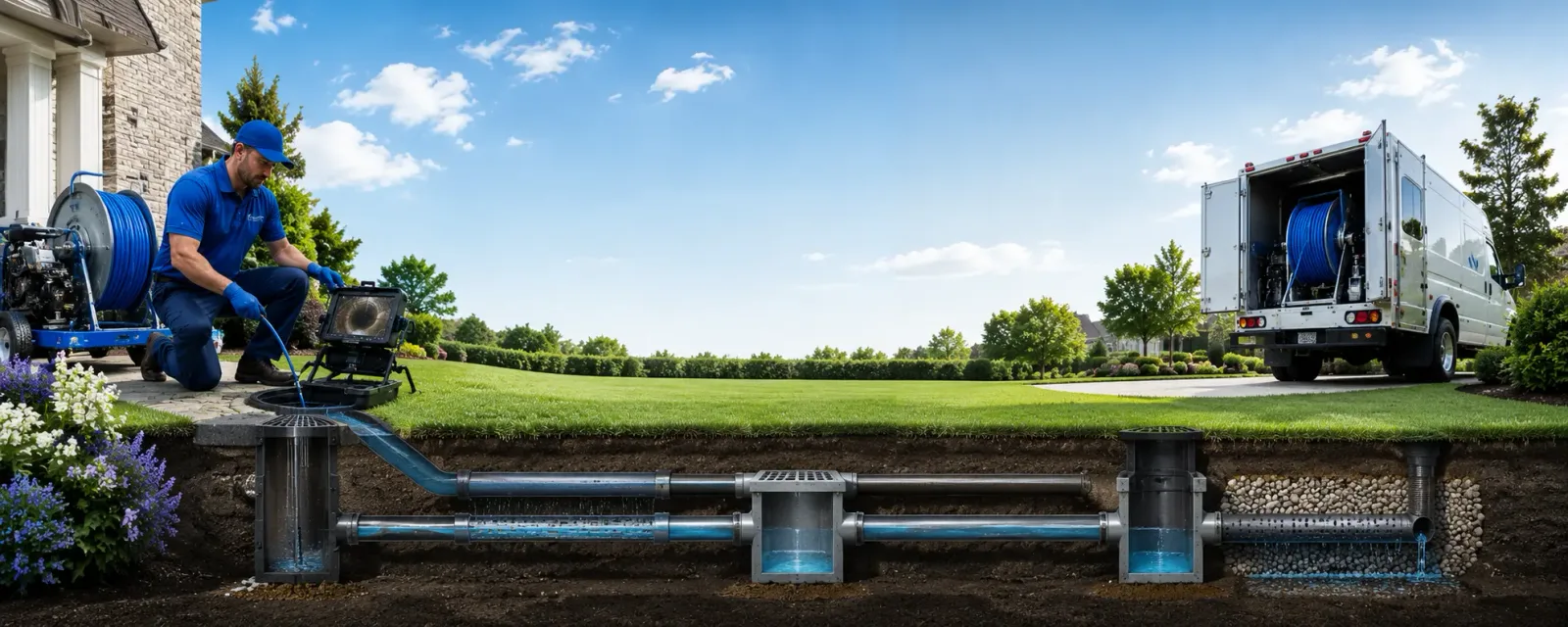 Outdoor drain cleaning information for Jolley, IA